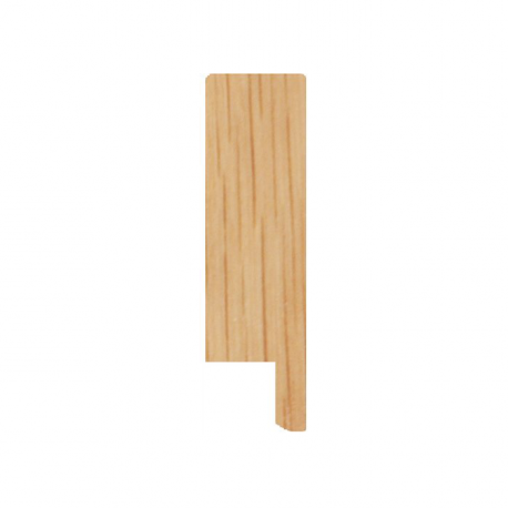 Rechte massieve houten plint